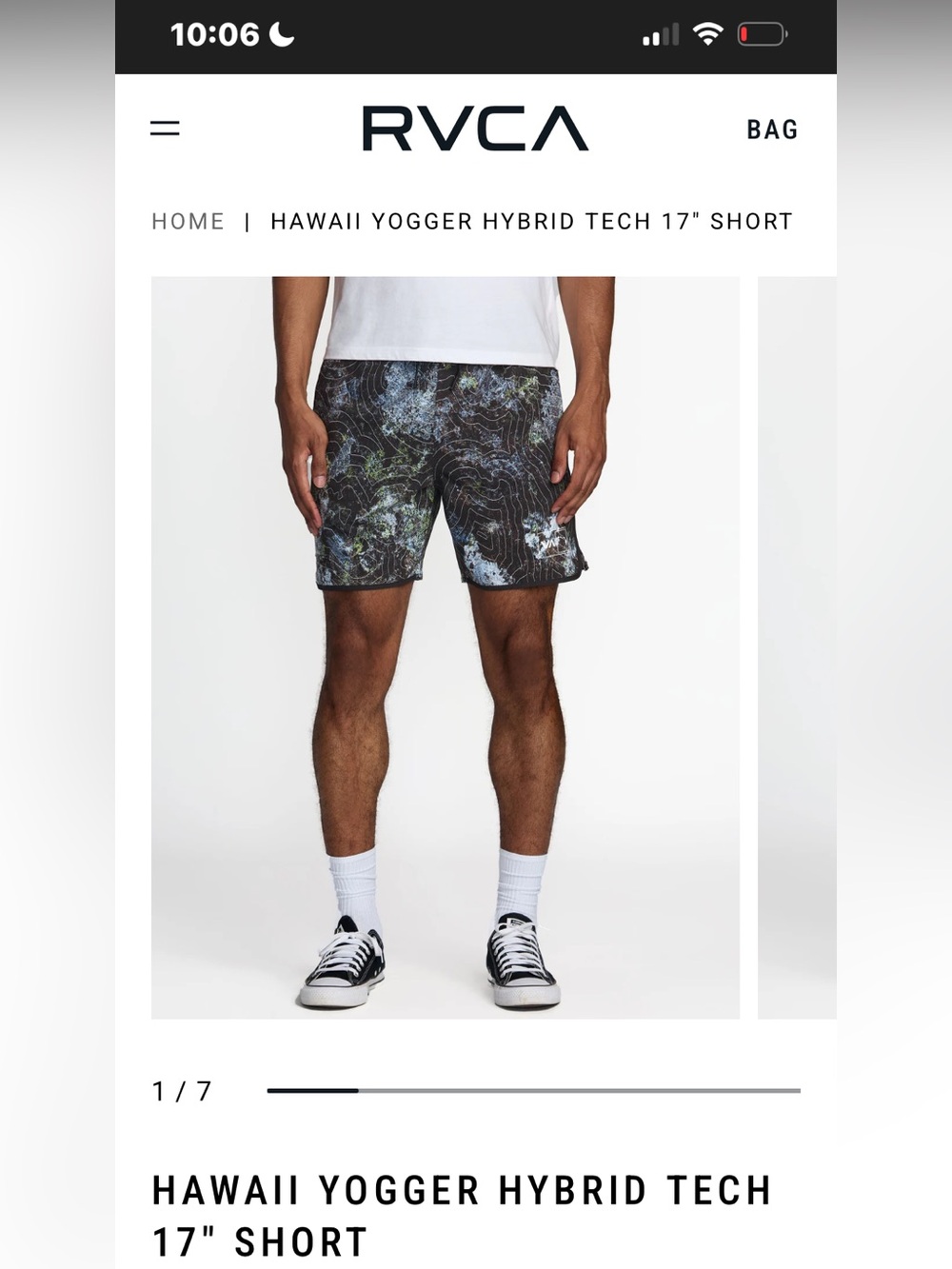 Hawaii Rvca yogger short, small